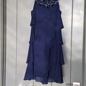Knee Length Navy dress, Size 6